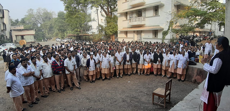 Ghati Staff On Strike news Aurangabad