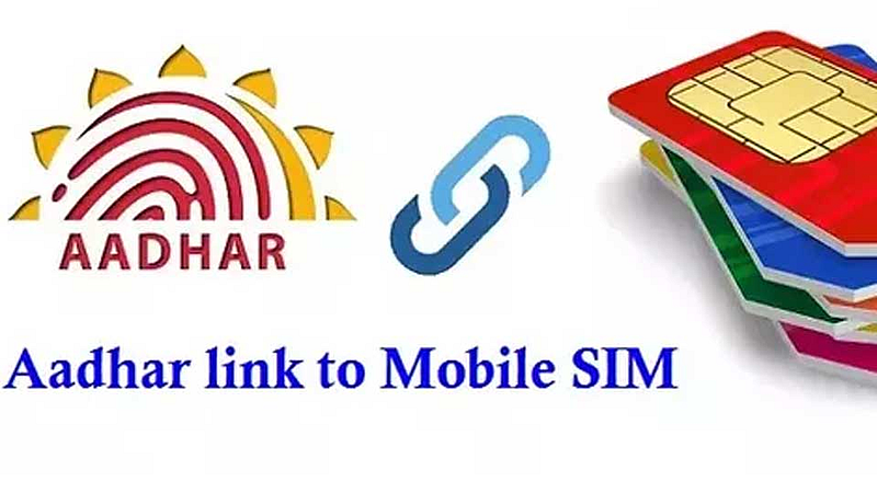 Aadhar link to Sim card