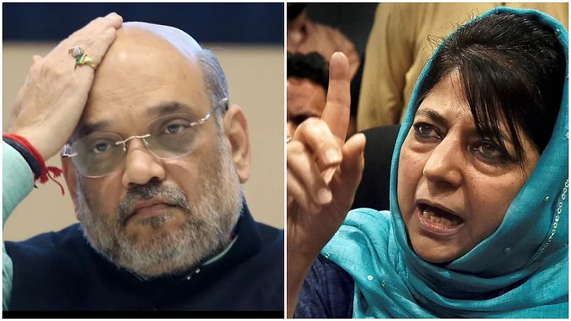 amit shah and mehbooba mufti