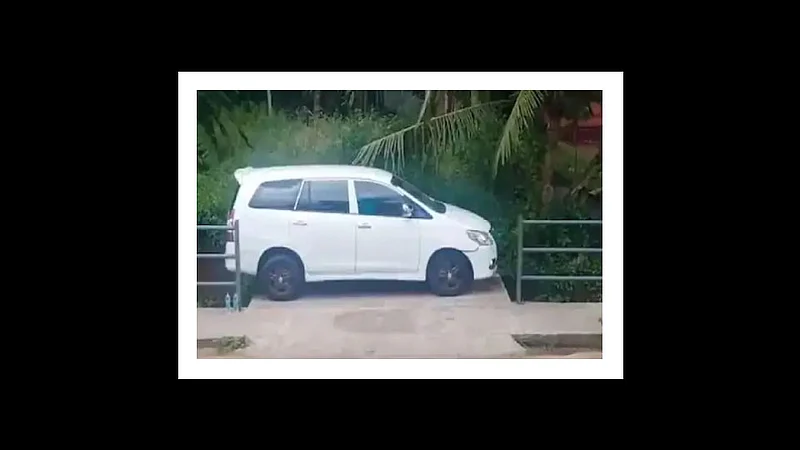 unique car parking video viral on social media}