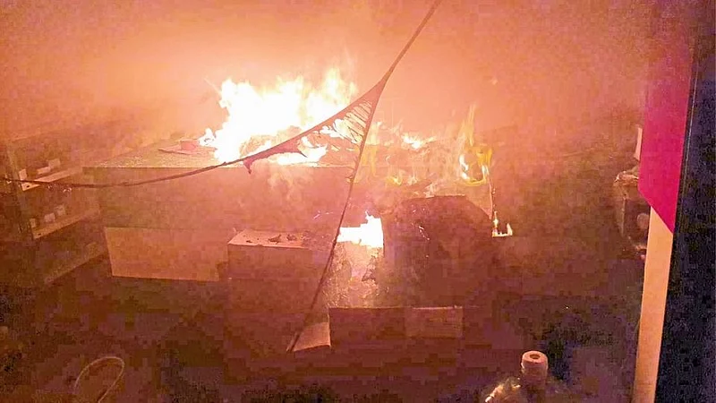 drug warehouse fire; Drugs worth crores Miraj