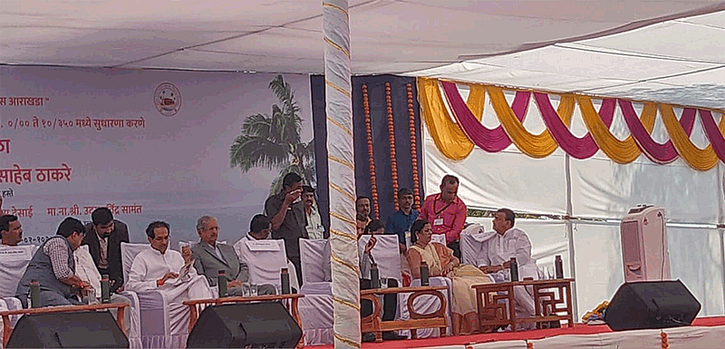 bhaskar jadhav angry in cm uddhav thackeray program at ratnagiri