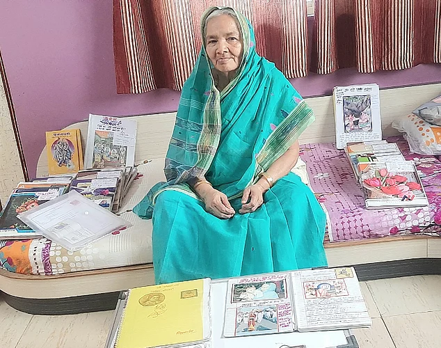 Akola Buldana Marathi News- - Kamalabai Bhutada at the age of 70 was registered in the India Book of Records