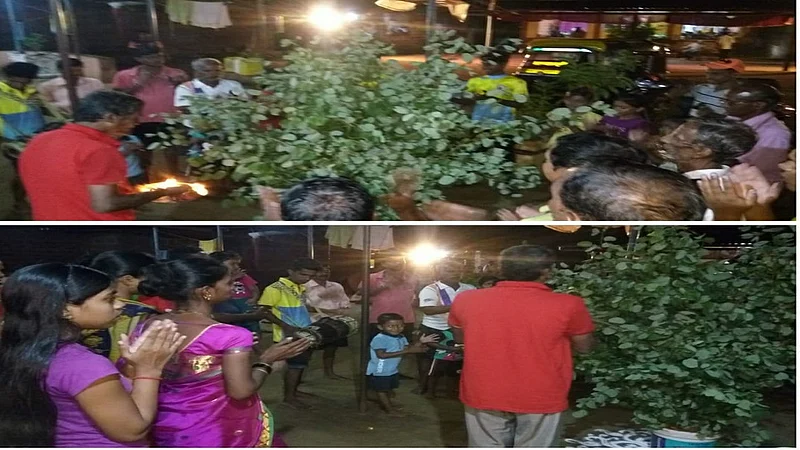 villagers came together in Palekond village in Mandangad taluka of Ratnagiri district