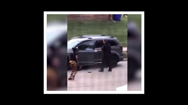 wisconsin protest as jacob blake shot seven times in the back in front of his kids by cops video viral