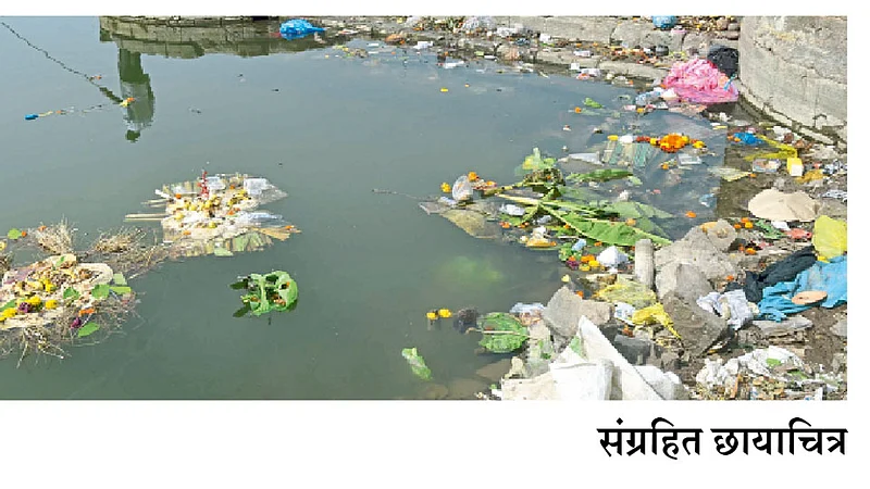 Pollution of rivers in the state