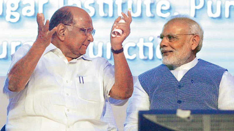 पवार-मोदी भेटीमुळे काँग्रेस बॅकफूटवर;
नव्या समीकरणाची चर्चा