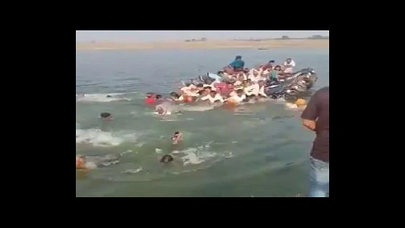 rajasthan 50 people washed away in chambal river video viral