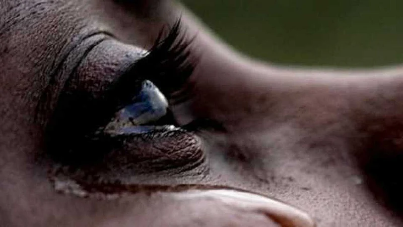 woman crying