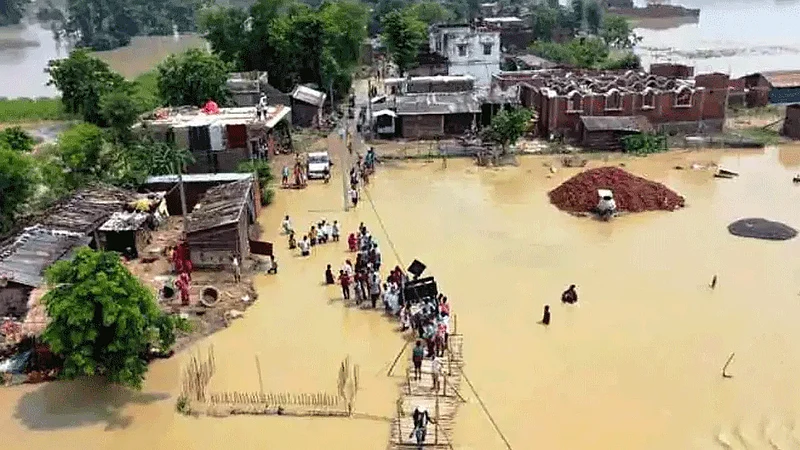 Bihar Flood Situation Grim 16 Districts Affected