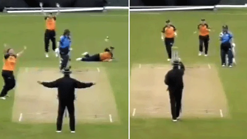 Ireland Womens Super 50 Series Umpire signals wide reverses their decision to out See Viral Video