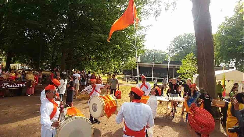 Dhol Tasha Practice At Sweden