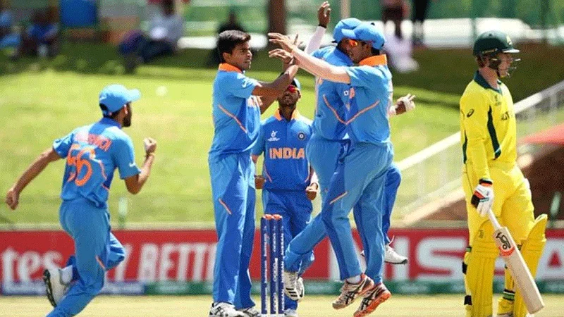 India U19 vs Australia : India beat Australia by 74 runs to enter semis