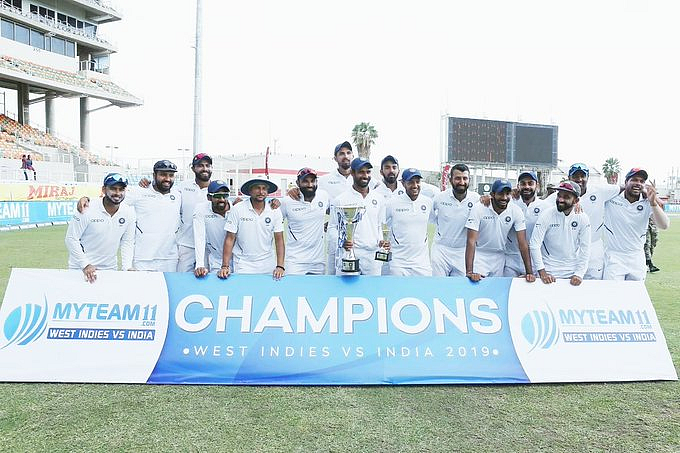 Virat Kohli congratulates team India after winning test series against West Indies