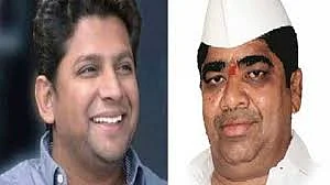 Sujay Vikhe Patil and Shivaji Kardile together}
