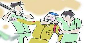 beating to police