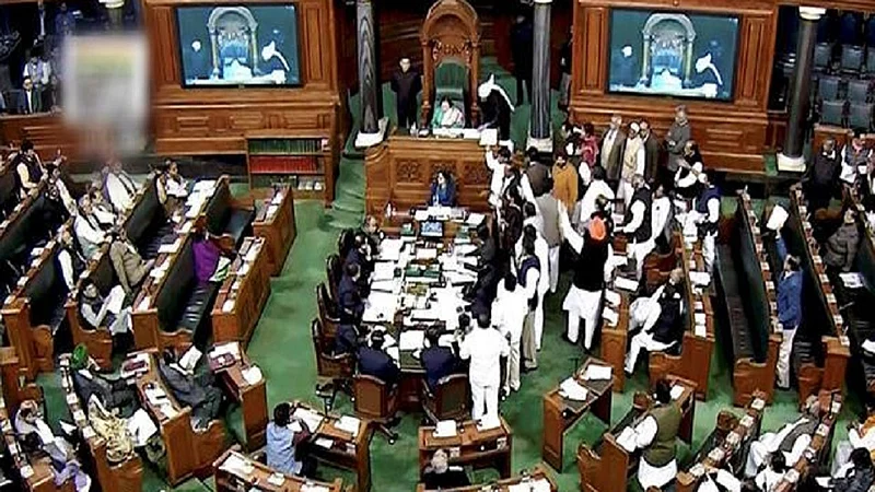 seven loksabha congress members suspended om birla decision