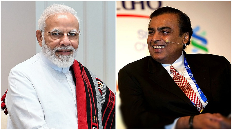 narendra modi and mukesh ambani.