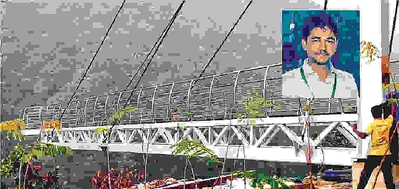A youth from Nagpur set up the country's first sky walk in Rajgir Bihar