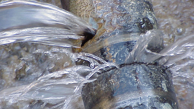 waterline leakage