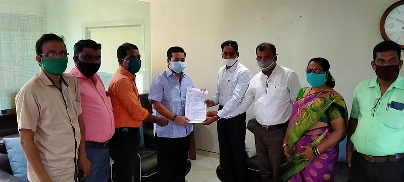 Teacher's statement to MLA Nitesh Rane