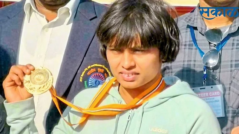 Kolhapur girl Nandini selected for world wrestling}
