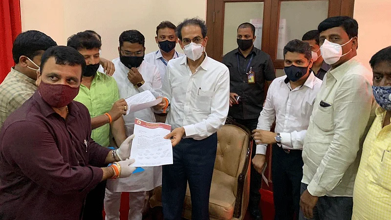 ShivSena office Party Workers to Chief Minister Uddhav Thackeray for various demands In Pune