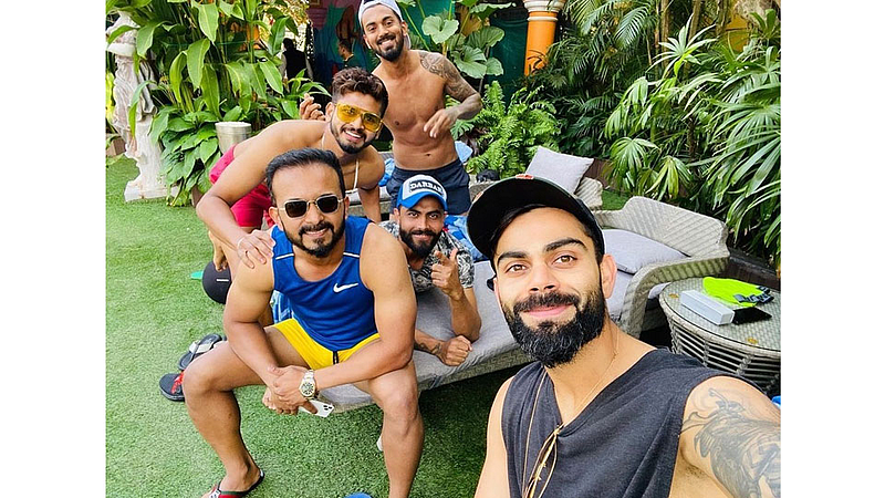 Team India enjoys ahead of 3rd ODI against West Indies