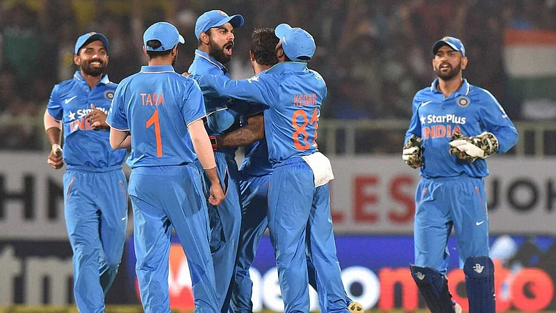 Team India celebration