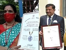 President presents National Teacher Award to a teacher from Ahmednagar