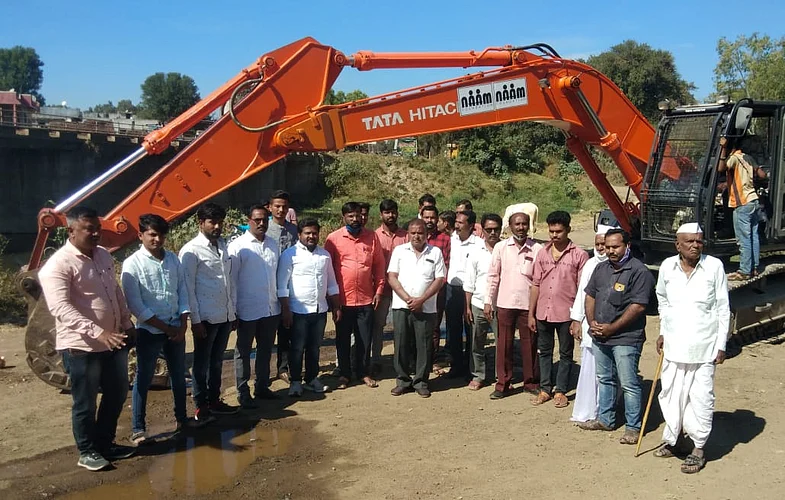 Due to Rohit Pawar, the shape of Vincharana river is changing