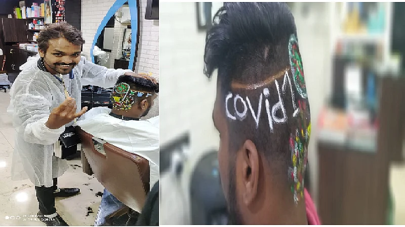 "कोव्हिड कट'कडे तरुणांचा कल; केस कापण्याच्या पद्धतीवरही कोरोनाची छाप; नागरिकांमधील भीती दूर करण्याचा प्रयत्न