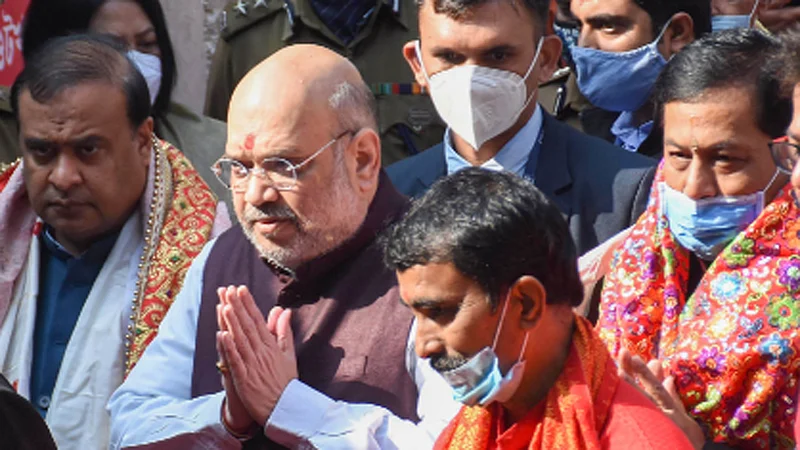 ईशान्य भारतातील विकास कामावरुन अमित शहा यांची टीका