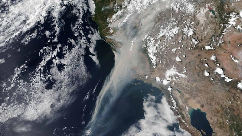 California Fire 2020 satellite images show wildfire smoke