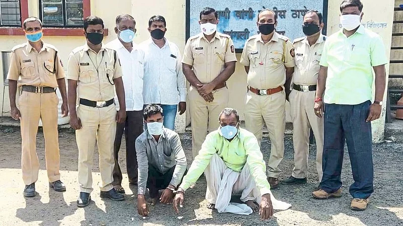The accused was arrested in disguise in a filmy style