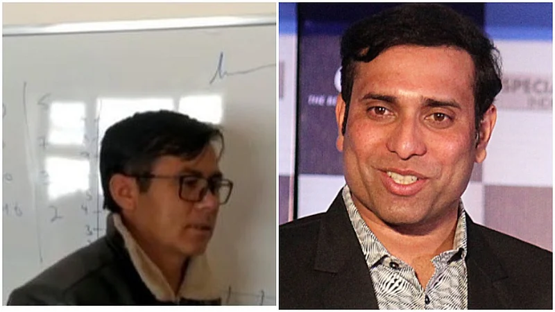 Kifayat Hussain, Maths teacher,VVS Laxman