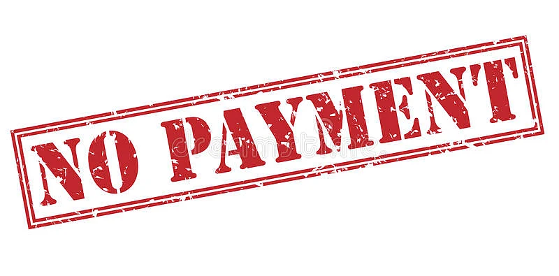 no payment