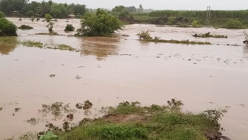 One person went missing in Pandharpur taluka on Wednesday due to torrential rains