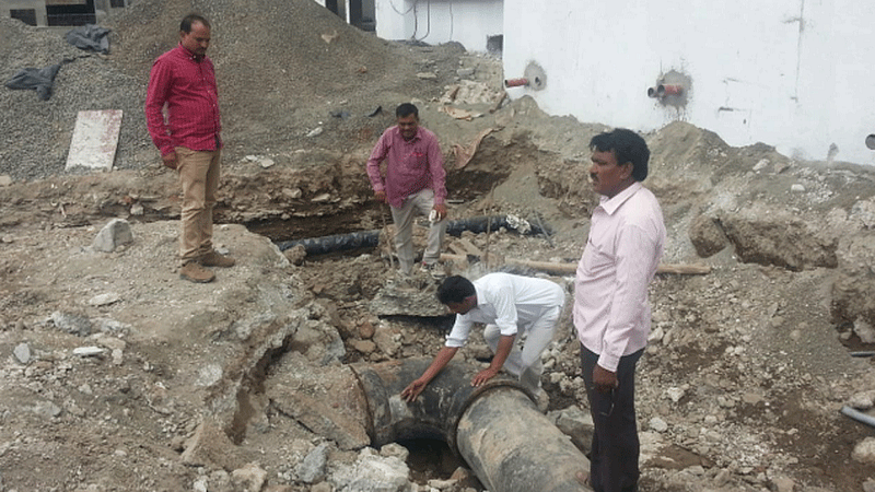 The water pipeline