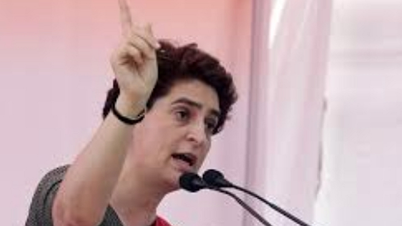 Priyanka Gandhi today criticized the government