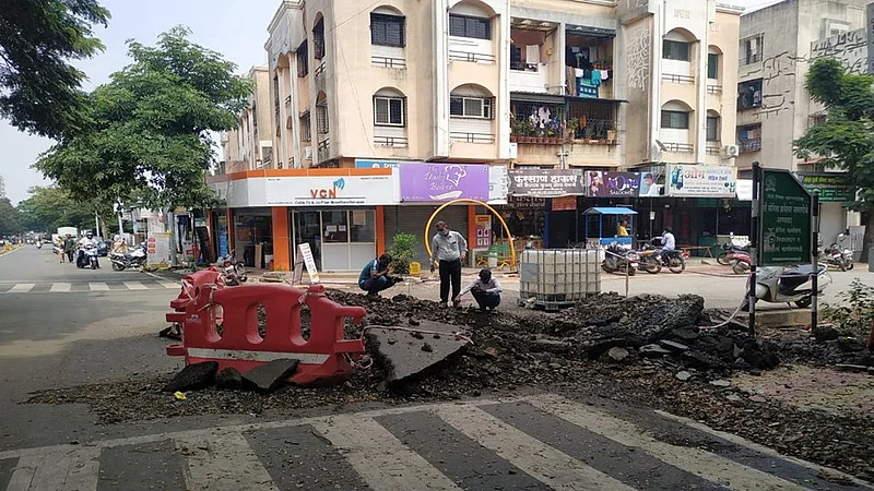 पिंपरी-चिंचवडमध्ये पावसामुळे खोदकामांचा 'राडा'