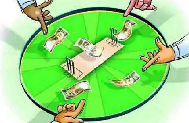 Cricket betting and Five arrested with flat owner