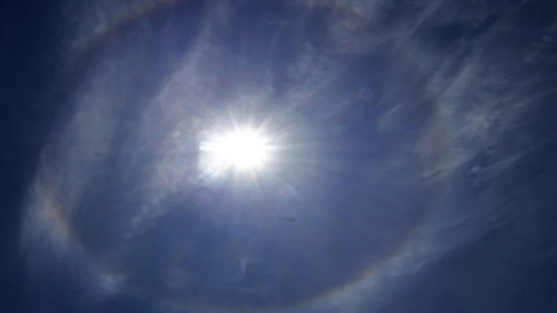 kolhapur Although the appearance of rainbow around the sun is a miraculous phenomenon it is a natural process