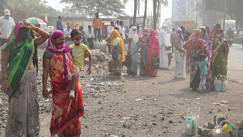 unemployment workers outside city majur adda