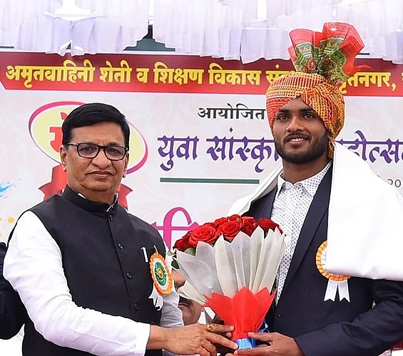 Arjuna Award to Dattu Bhokanal of Mangalpur in Sangamner taluka