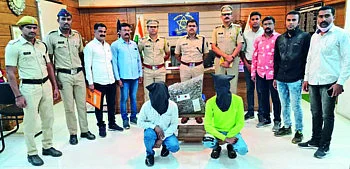 गांजा माफियांची अजब युक्ती; गाडीवर चक्क महाराष्ट्र शासनाचे स्टिकर लावून तस्करी