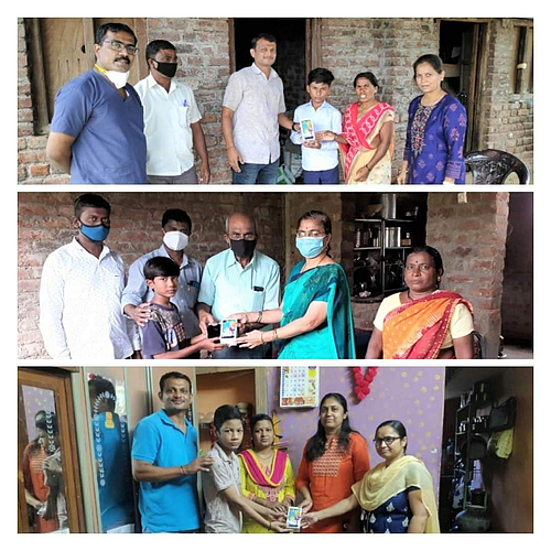 Selection of three students from Navodya Vidya in Akole taluka