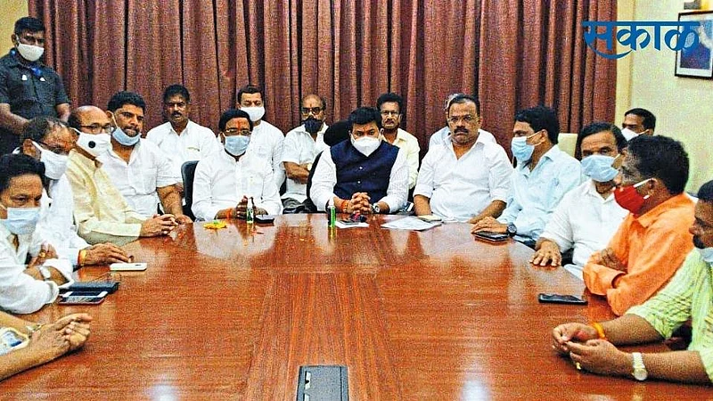 chipi airport issue press conference vinayak raut kudal konkan sindhudurg}