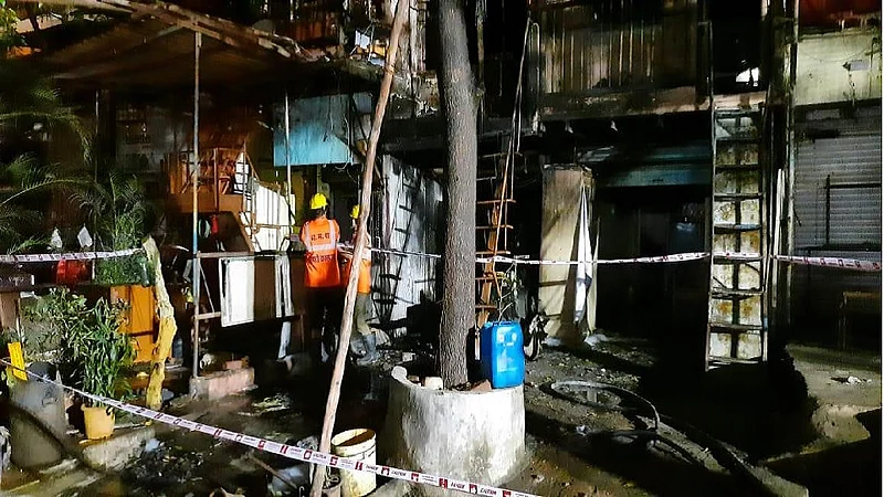 ठाण्यातल्या वागळे इस्टेटमध्ये अग्नितांडव, आगीत दोन जवानांसह 7 जण जखमी