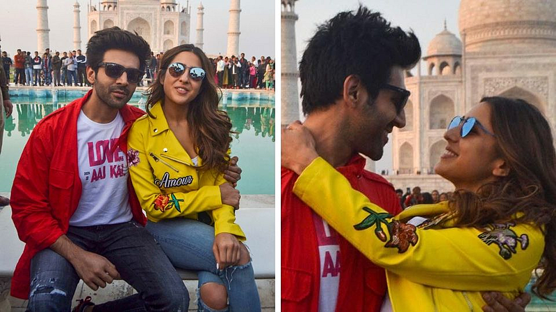 video of fans calling Sara Ali Khan Bhabhi leaves Kartik Aaryan blushing